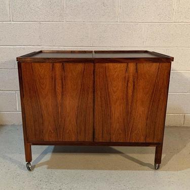 Danish Modern Rosewood Dry Bar Cart by Niels Erik Glasdam Jensen