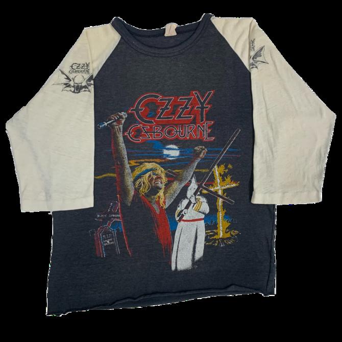 Vintage Ozzy Osbourne Diary Of A Madman Raglan Shirt