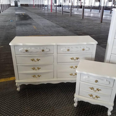 Hold for  payment Vintage French Provincial Dresser Long Dresser Bathroom Vanity Bedroom Set Nursery French Dresser Girls Dresser 