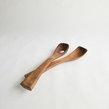 Large Wooden Salad Spoon Set | Serving Utensils 