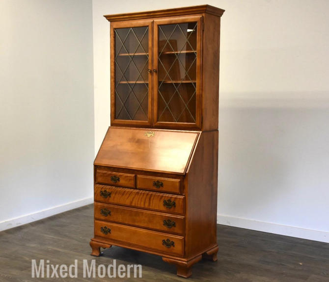 Ethan Allen Heirloom Maple Secretary Desk Mixed Modern Nashua NH