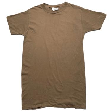 Vintage 1990s US ARMY Brown T-Shirt ~ fits M ~ Military / Uniform ~ Basic / Blank 