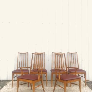 Set of 6 Mid Century Dining Chairs by Keller