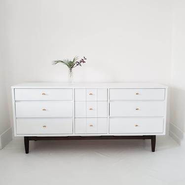 Mid century dresser credenza,  long dresser 