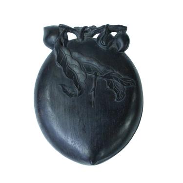 Chinese Peach Shape Box with Ink Stone Inkwell Pad ws1250E 