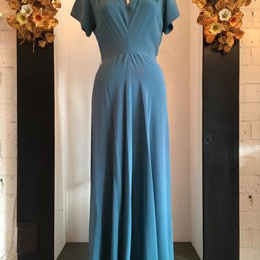 1940s rayon gown, Vintage 40s dress, Old Hollywood | Black Label Vintage -  Tacoma, WA | ATTIC
