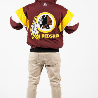 Vintage 90s Starter Redskins Big Logo Jacket Sz M