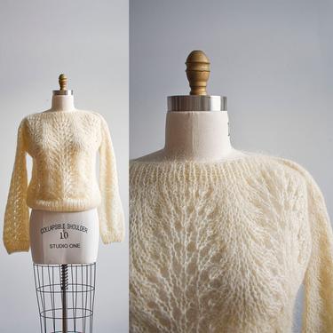 Vintage Ivory Mohair Sweater 