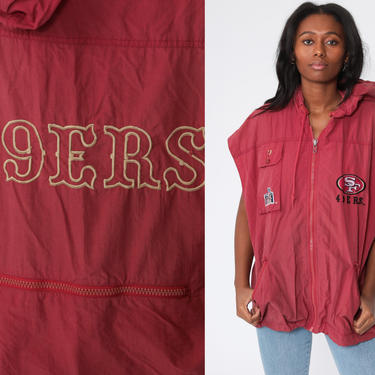 Vintage Early 90s San Francisco SF 49ers Apex One Kangaroo Style Puffer Jacket - XL