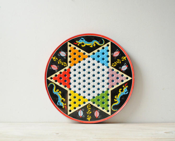 Chinese checkers on sale tin board