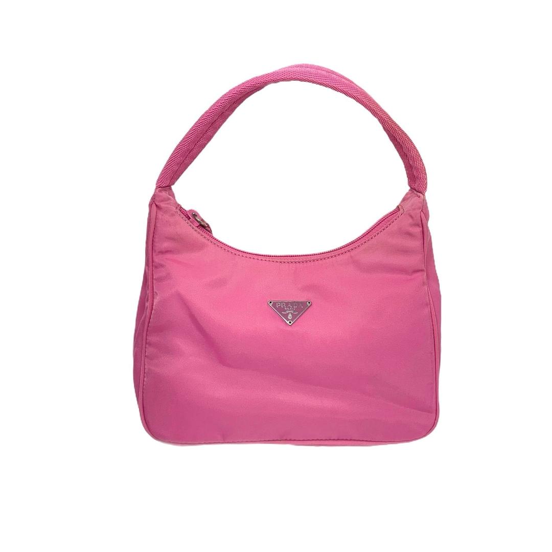Prada Baby Pink Nylon Shoulder Bag | Treasures of NYC | New York, NY