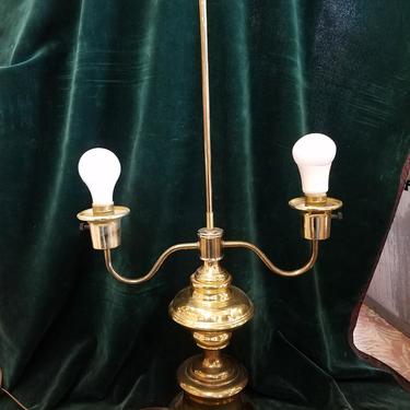 Brass Two Armed Lamp No Shade