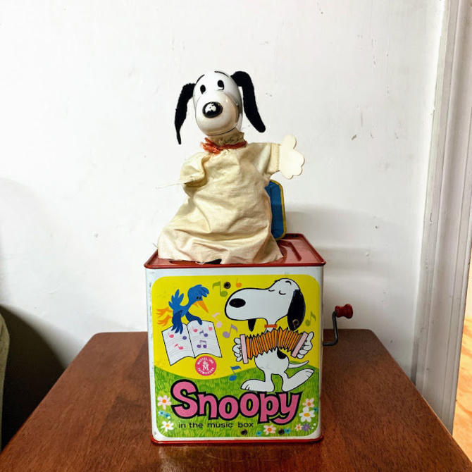 Mattel snoopy jack in best sale the box