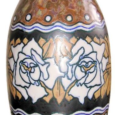 1930s Boch Stoneware Vase