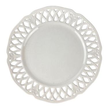 Swedish Reticulated White Plate