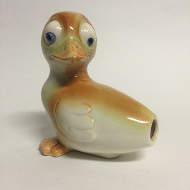 Vintage Ugly Duckling Figurine, Ugly Kitsch Duck, Funny Duck Figurine, An Irice Import 