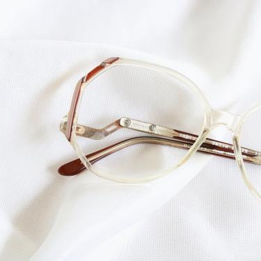 Vintage Russet Drop Arm Eyeglasses Frames 
