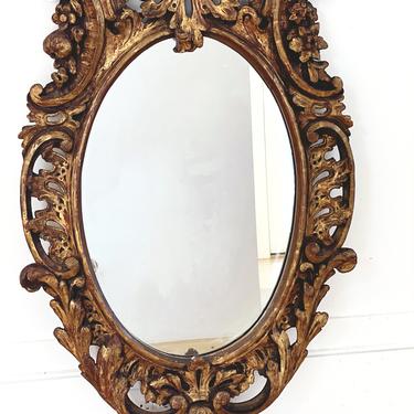 Antique Gilt Plaster and Wood Mirror