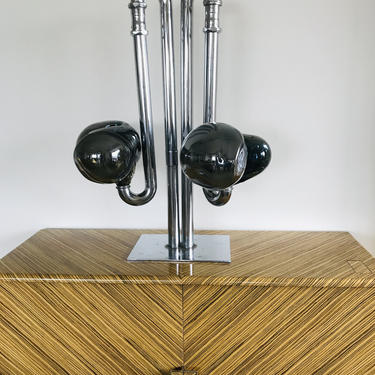 BORIS DUDCHENKO Glass Sculpture on metal base. 