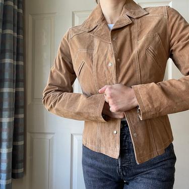 Vintage Suede Wilson Leather Crop Jacket 