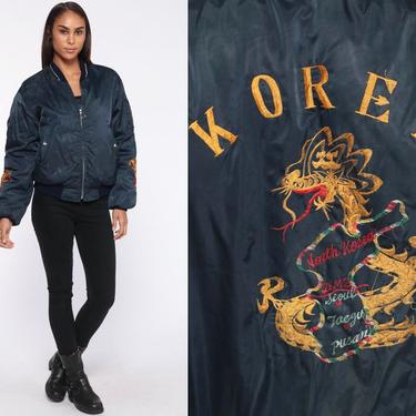 Korea Souvenir Jacket Dragon Bomber Jacket 70s KOREA | Shop Exile
