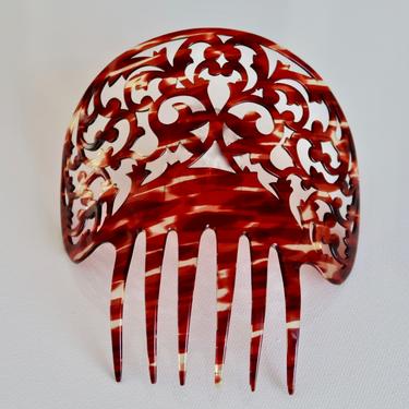 Vintage Hair Comb, Mantilla Comb, Spanish Comb, Celluloid  display picture 3