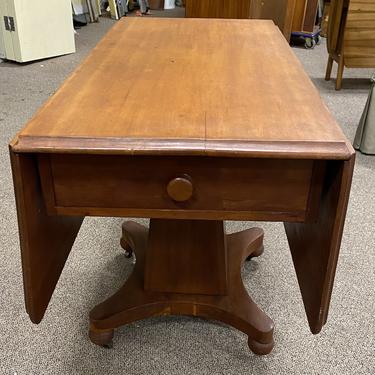 Item #SF3 American Victorian Cherry Drop Leaf Dining Table c.1900