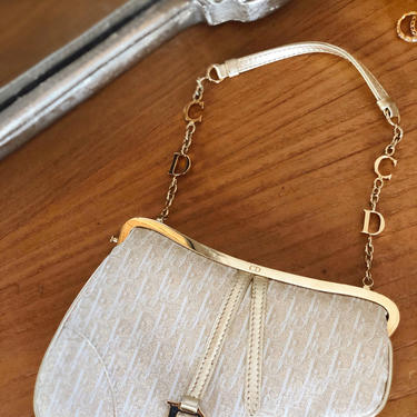 Vintage 90's Christian Dior Trotter Monogram Mini SADDLE