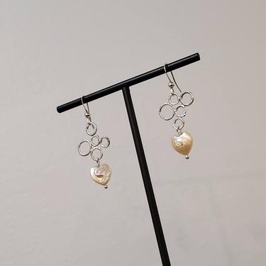 Heart Pearl Earrings