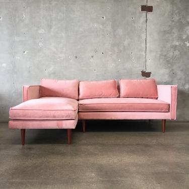 Joybird pink deals velvet sectional