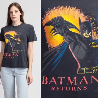 90s Batman Returns Graphic Tee - Small | Vintage DC Comics 1991 Movie T Shirt 
