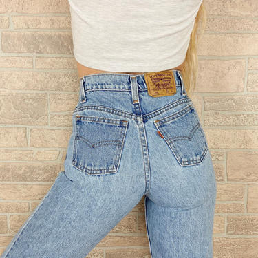 Levi's 550 Student Fit Orange Tab Jeans / Size 23 | Noteworthy Garments |  Atlanta, GA