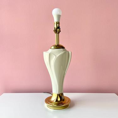 Stiffel Ceramic & Brass Table Lamp 