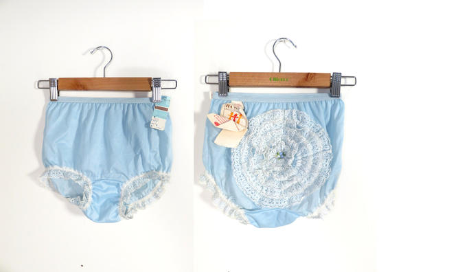 Vintage 60s Girls Deadstock Frilly Nylon Underwear Size 6, Velvet Castle  Vintage