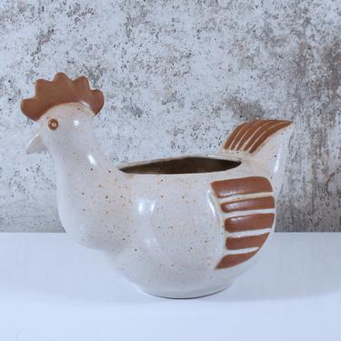 Hen / Chicken Ceramic Planter by David Stewart for Lion's Valley 