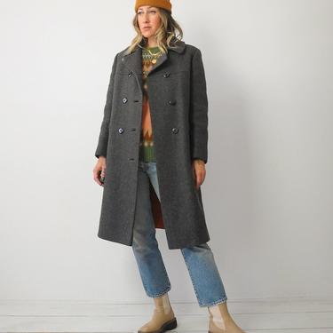 1960's Woven Gray Wool Peacoat