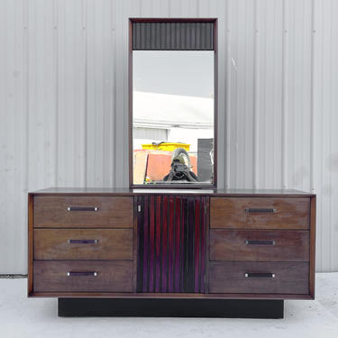 Mid-Century Lane Dresser With Mirror 