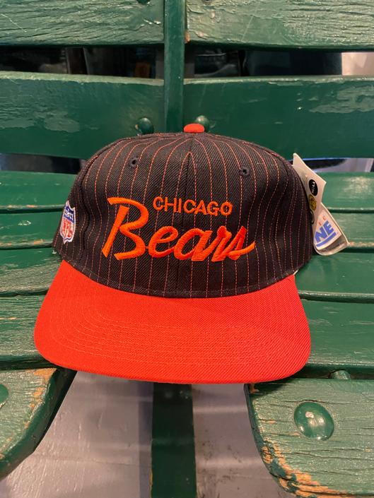 Vintage Chicago Bears Pinstripe Script Snapback