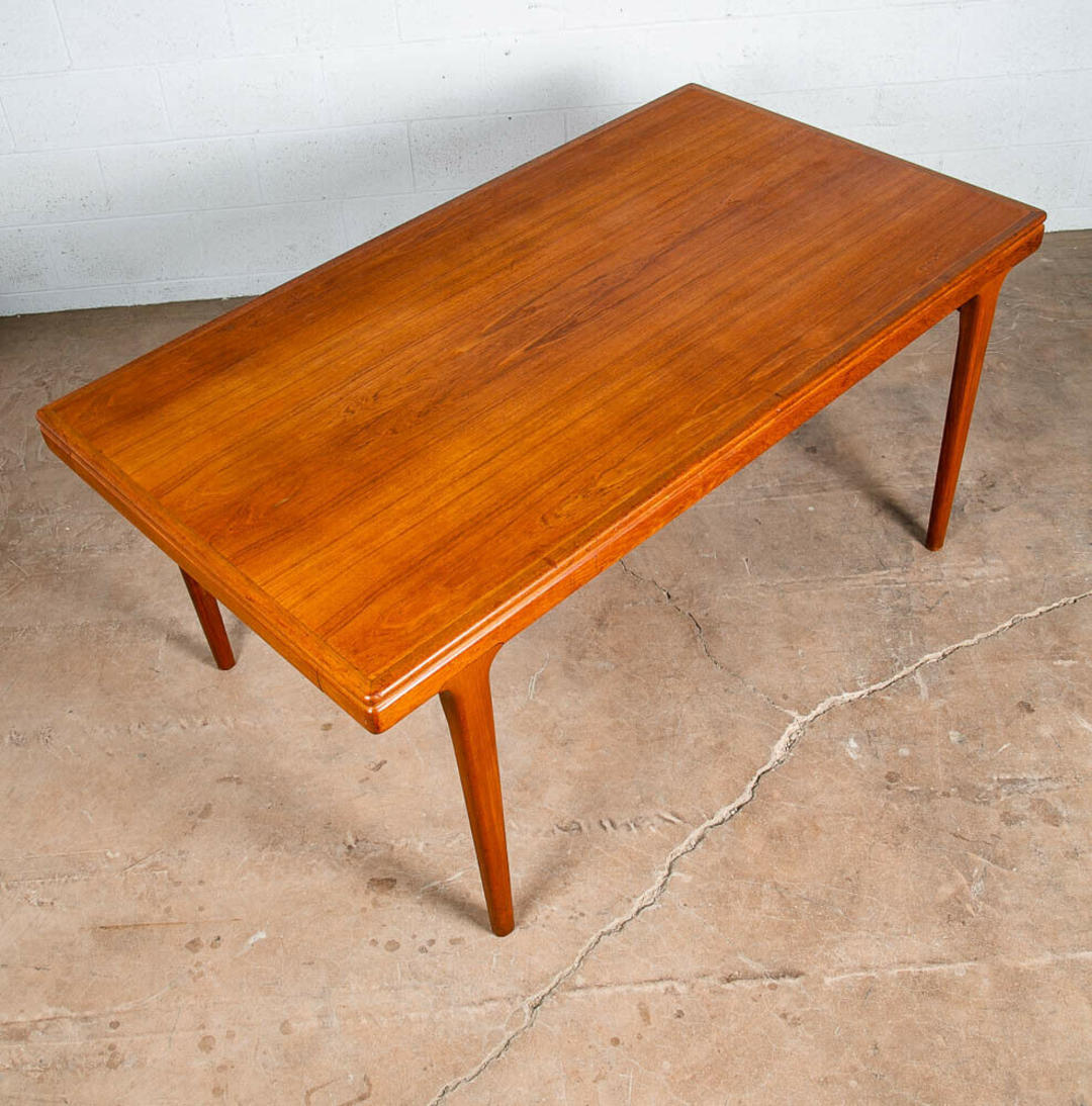 Mid Century Danish Modern Dining Table Teak Wood Johannes Andersen
