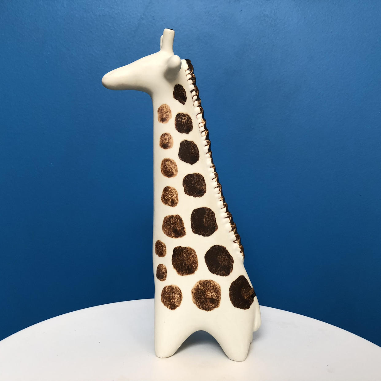 Taisto Kaasinen Porcelain Giraffe Sculpture For Arabia Finland