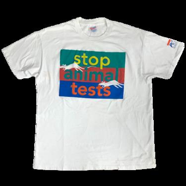 Vintage People For The Ethical Treatment Of Animals "Stop Animal Tests" T-Shirt