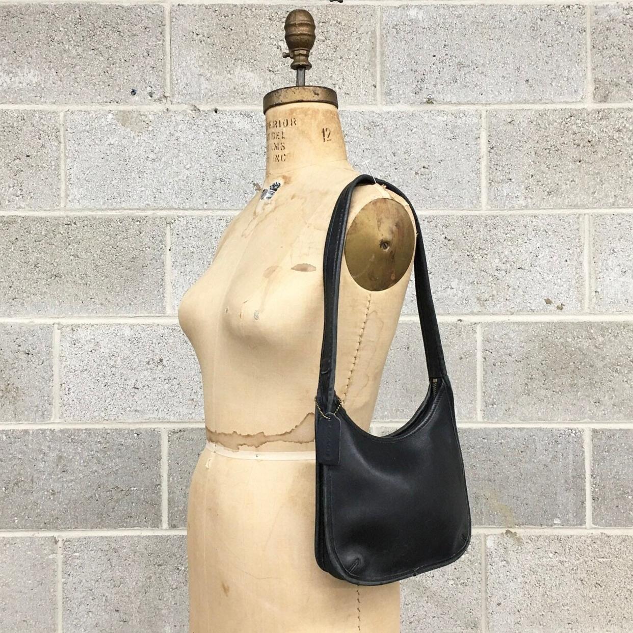 Vintage Coach Bag Retro 1990s Ergo Legacy + 9920 + Black +
