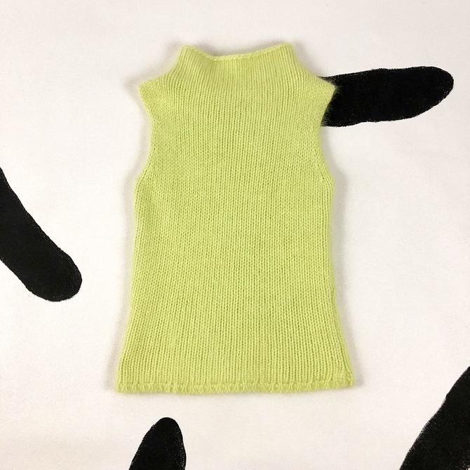 90s Angora Lime Green Crew Neck Sweater Tank Sleeveless Y2k Cyber Clueless Fluffy Mohair Bebe Xs Spice Girls Party Girl By Badatpettingcats From Bad At Petting Cats Of Chicago Il Attic