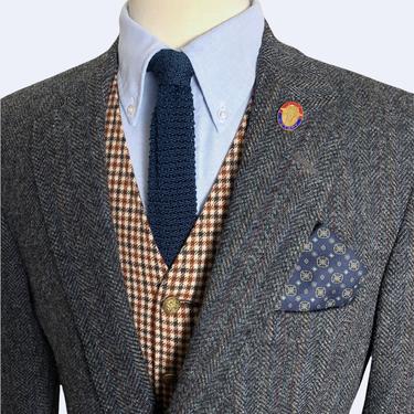 Vintage Burberry Harris Tweed Blazer Sport Coat | Walkingtan