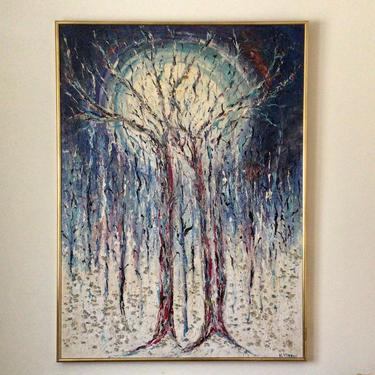 Abstract ptg of tree,Kris Kersen(French/American) 