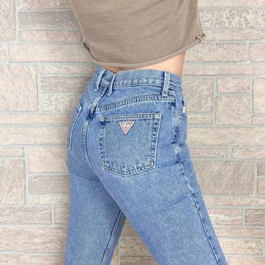 Guess High Waisted Ankle Zip Jeans / Size 26 Petite 