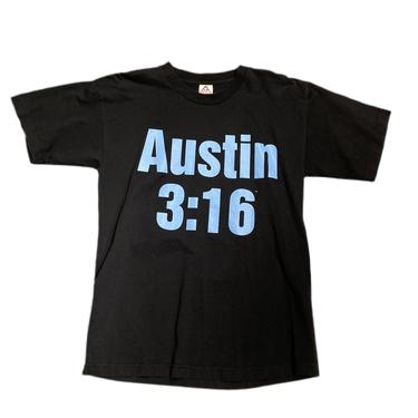 (L) Steve Austin 'Stone Cold' Black T-Shirt 011322RK