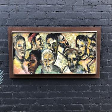 Mid-Century Modern Abstract Painting, Signed 