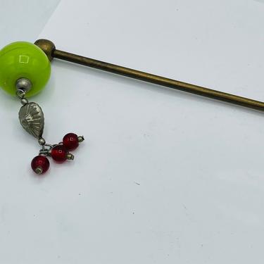 Vintage Two's Company Brass Candle Snuffer  Hinged with Beautiful Beads 
