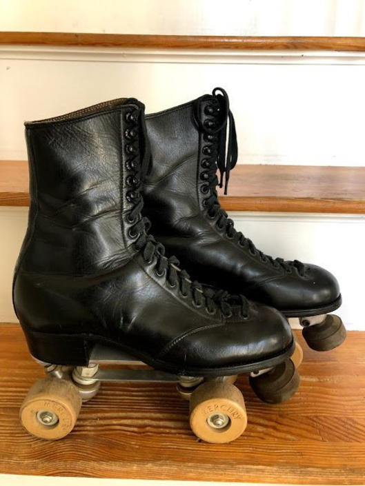 Vintage 1950s Douglass Snyder Super Deluxe Mens Custom Roller Skates